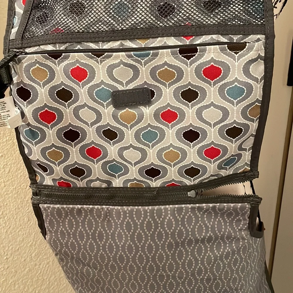 Skip Hop Pronto Baby Changing Station Red Black White Hearts Travel- never used